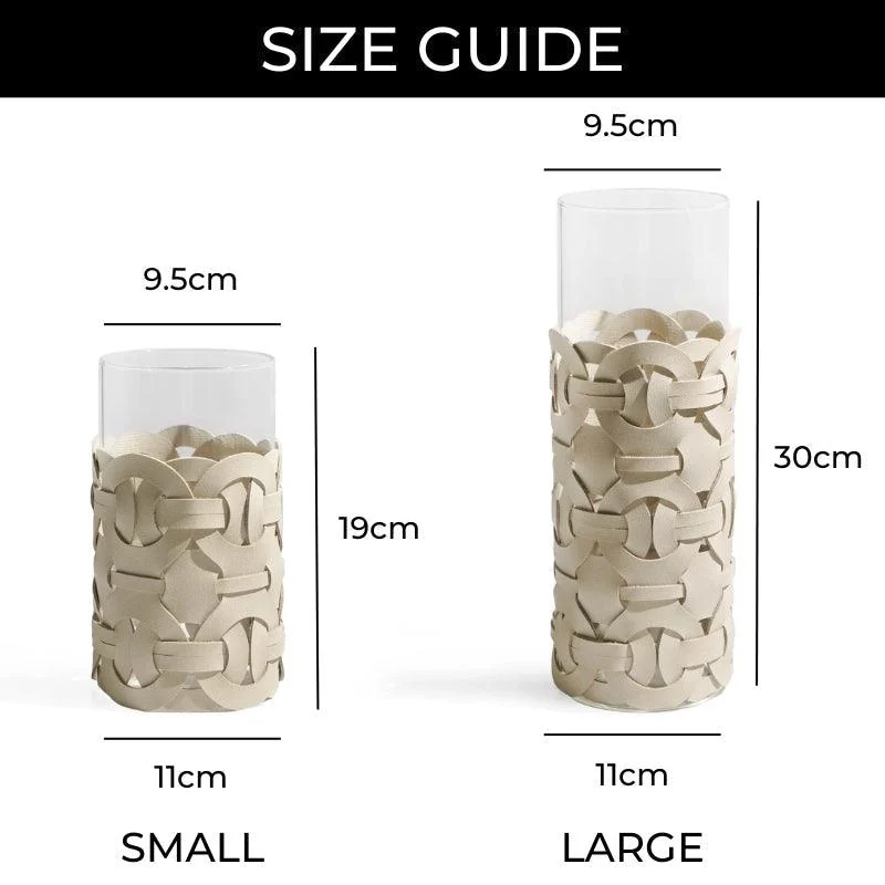 Homeko_Tan_Leather_Abstract_Cylinder_Glass_Vase_-_-4284410 Homeko Tan Leather Abstract Cylinder Glass Vase -