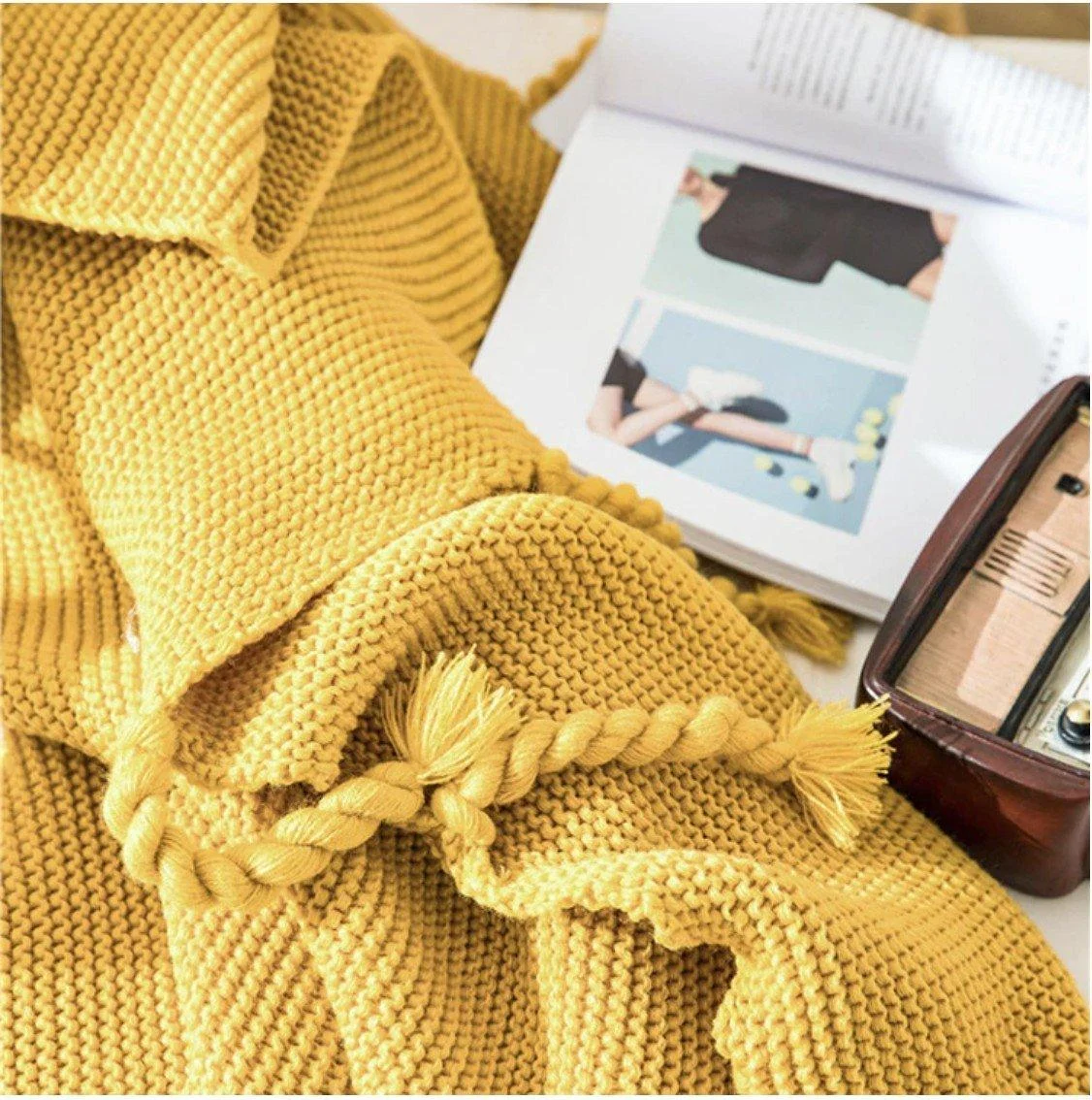 Homeko_Tassel_Knitted_Blanket_-_-4284599 Homeko Tassel Knitted Blanket -
