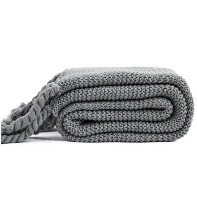 Homeko_Tassel_Knitted_Blanket_-_-4284610 Homeko Tassel Knitted Blanket -
