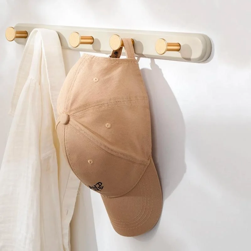 Homeko_Taupe_Wall_Mounted_Coat_Rack_with_Hooks_-_-4284909 Homeko Taupe Wall Mounted Coat Rack with Hooks -
