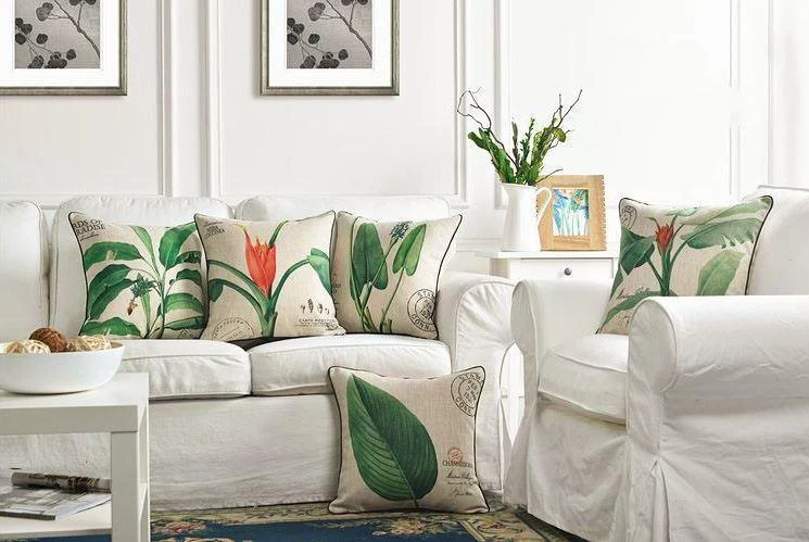 Homeko_Tropic_Leaf_Floral_Pillow_Cover_-_-4286918 Homeko Tropic Leaf Floral Pillow Cover -