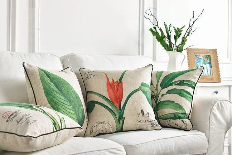 Homeko_Tropic_Leaf_Floral_Pillow_Cover_-_-4286923 Homeko Tropic Leaf Floral Pillow Cover -