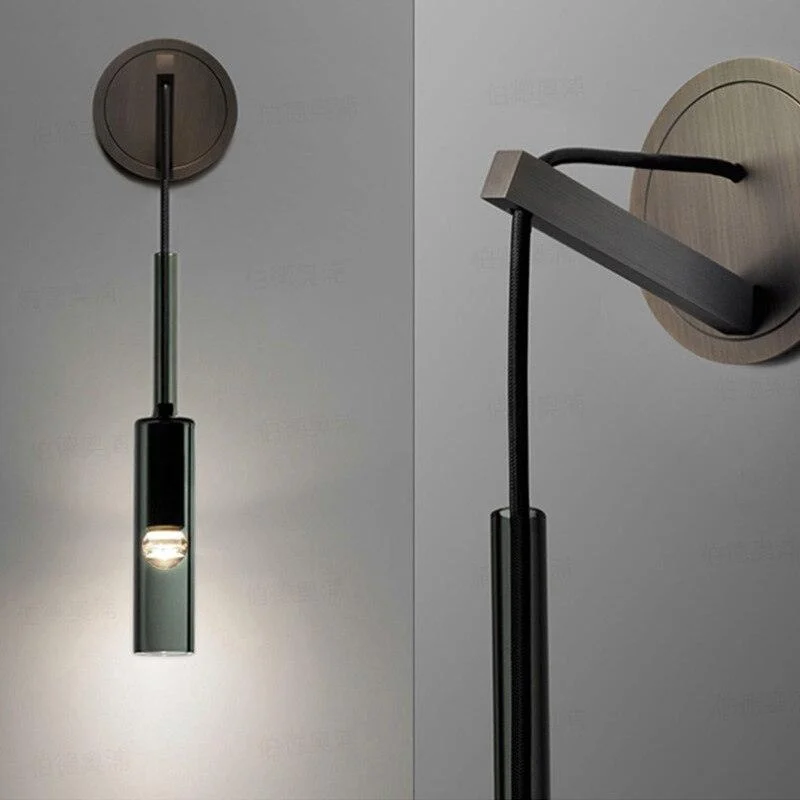 Homeko Tube Smoked Glass Wall Lamp -