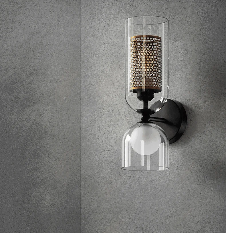 Homeko Twin Glass Wall Lamp -