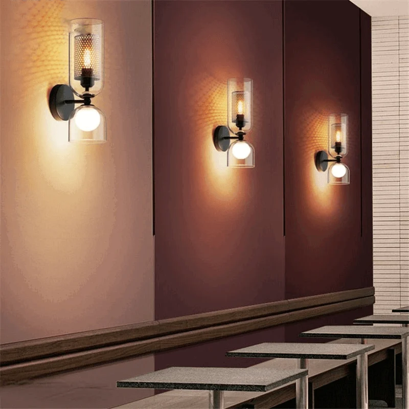 Homeko Twin Glass Wall Lamp -