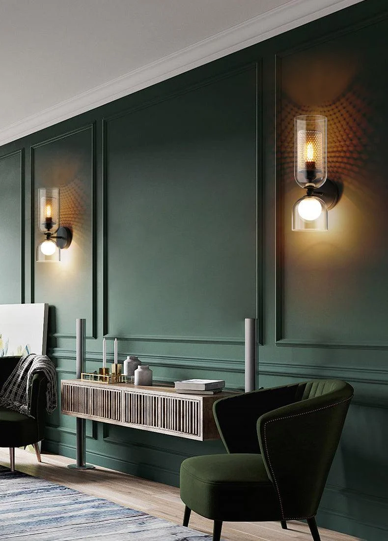 Homeko Twin Glass Wall Lamp -