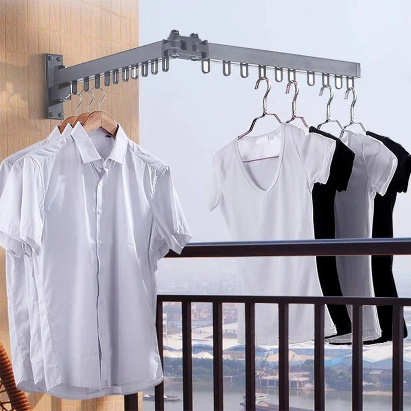 Homeko_Wall-Mounted_Clothes_Hanging_Rack_-_-4290380 Homeko Wall-Mounted Clothes Hanging Rack -