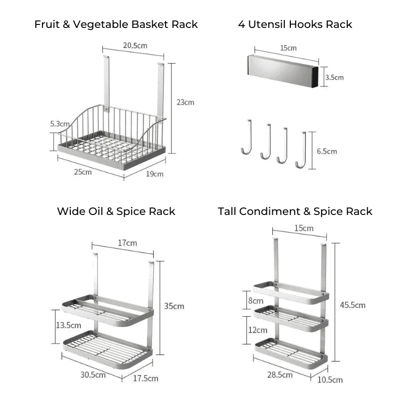 Homeko_Wall-Mounted_Kitchen_Utensil_Storage_Racks_-_-4290425 Homeko Wall-Mounted Kitchen Utensil Storage Racks -