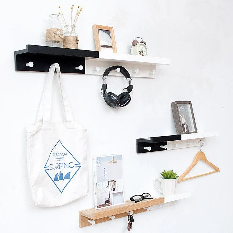 Homeko_Wall_Storage_Shelf_with_Hooks_-_-4290261 Homeko Wall Storage Shelf with Hooks -