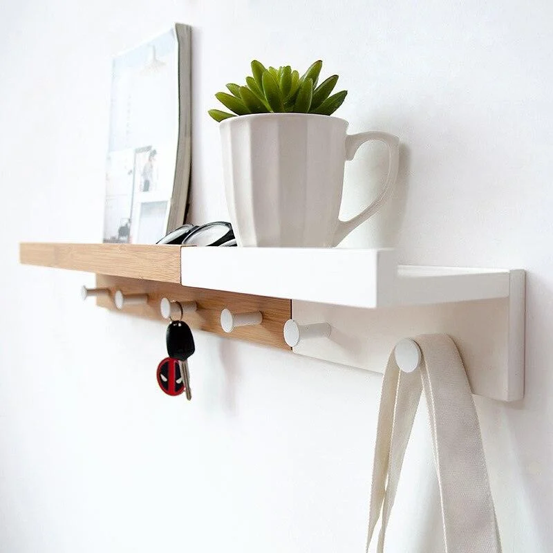 Homeko_Wall_Storage_Shelf_with_Hooks_-_-4290268 Homeko Wall Storage Shelf with Hooks -