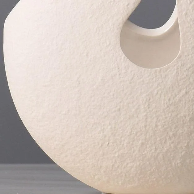 Homeko White Cracked Egg Vases -