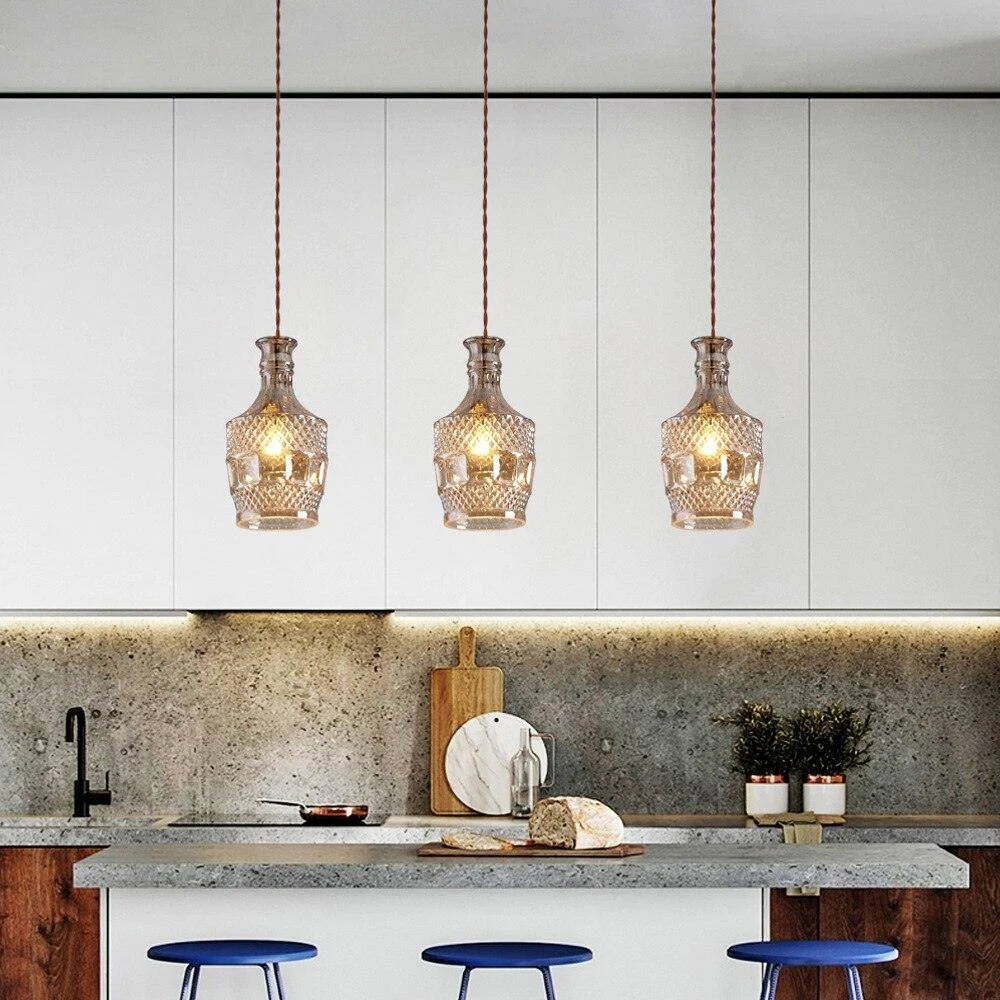 Homeko Wine Bottle LED Pendant Lamp -
