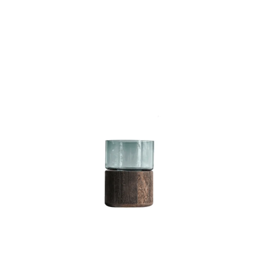 Homeko Wood Base Vases -