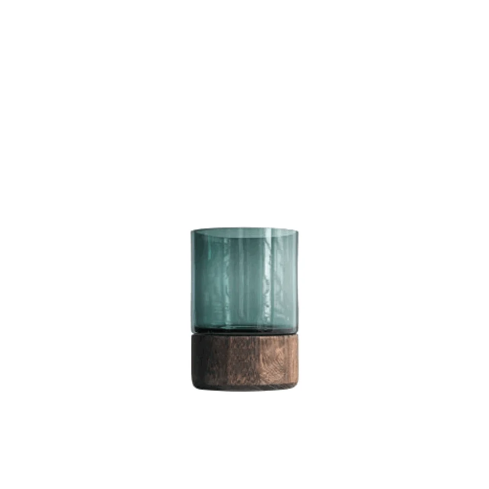Homeko Wood Base Vases -
