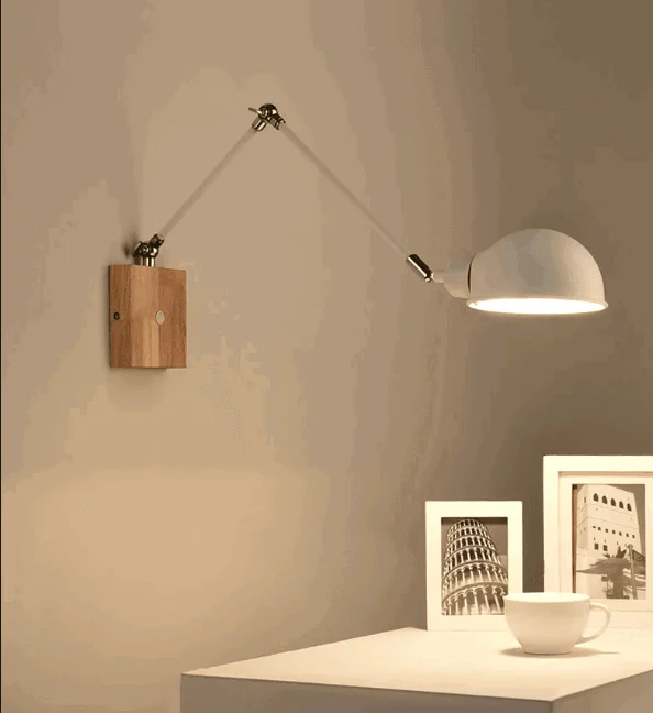 Homeko Wood Bedhead Wall Light -