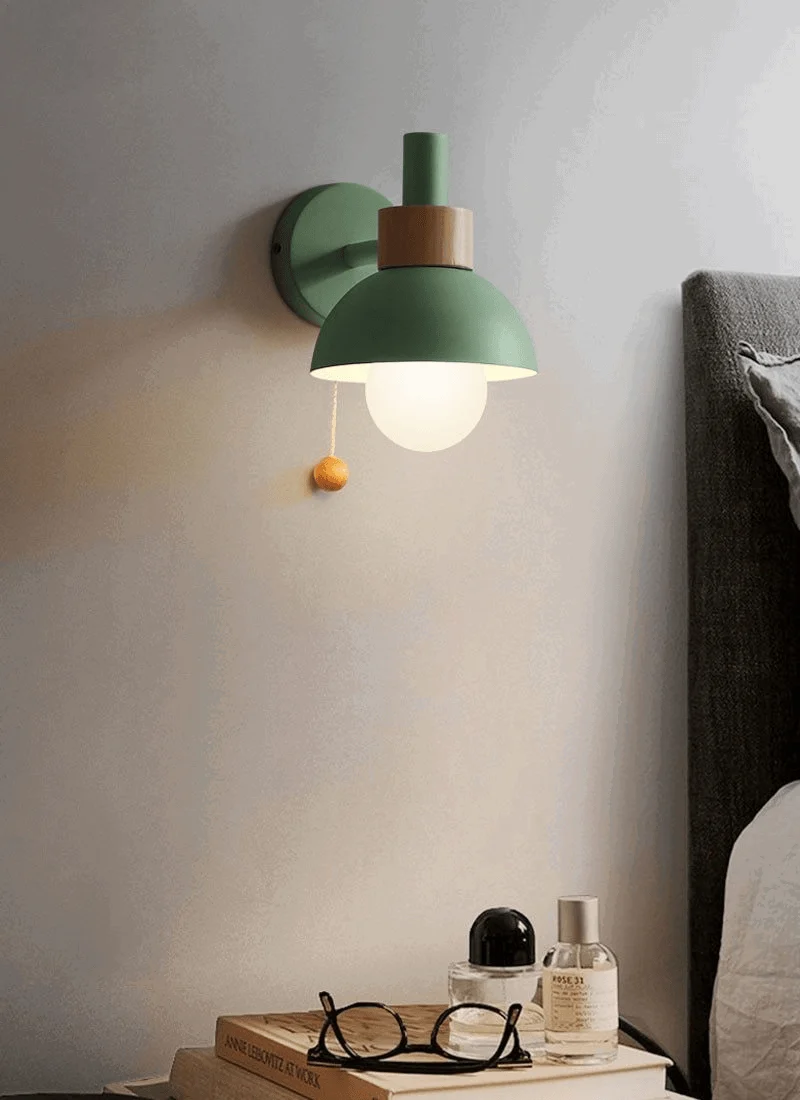 Homeko Wood Globe Wall Lamps -
