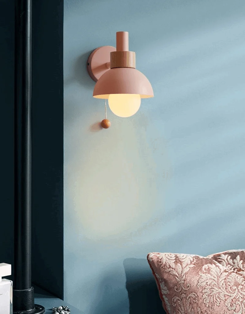 Homeko Wood Globe Wall Lamps -