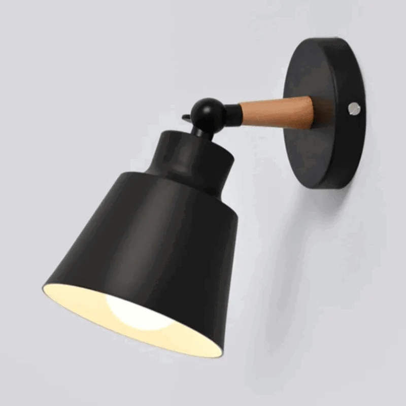 Homeko Wooden Bracket Wall Light -