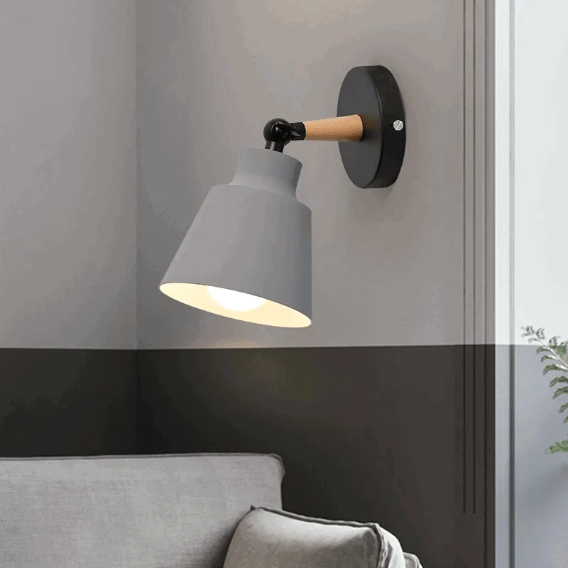Homeko Wooden Bracket Wall Light -