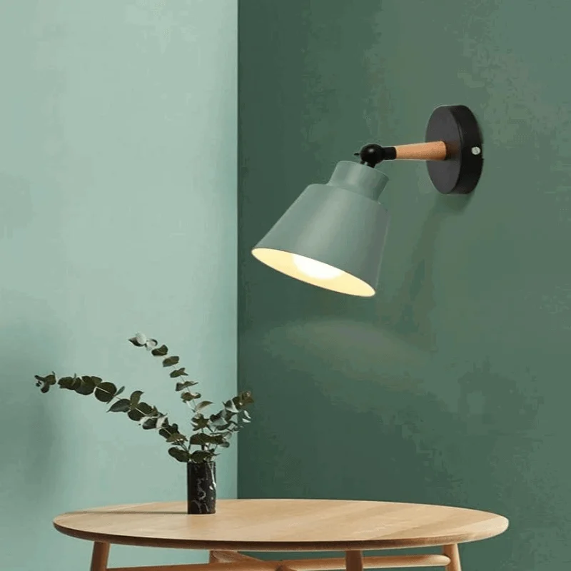 Homeko Wooden Bracket Wall Light -