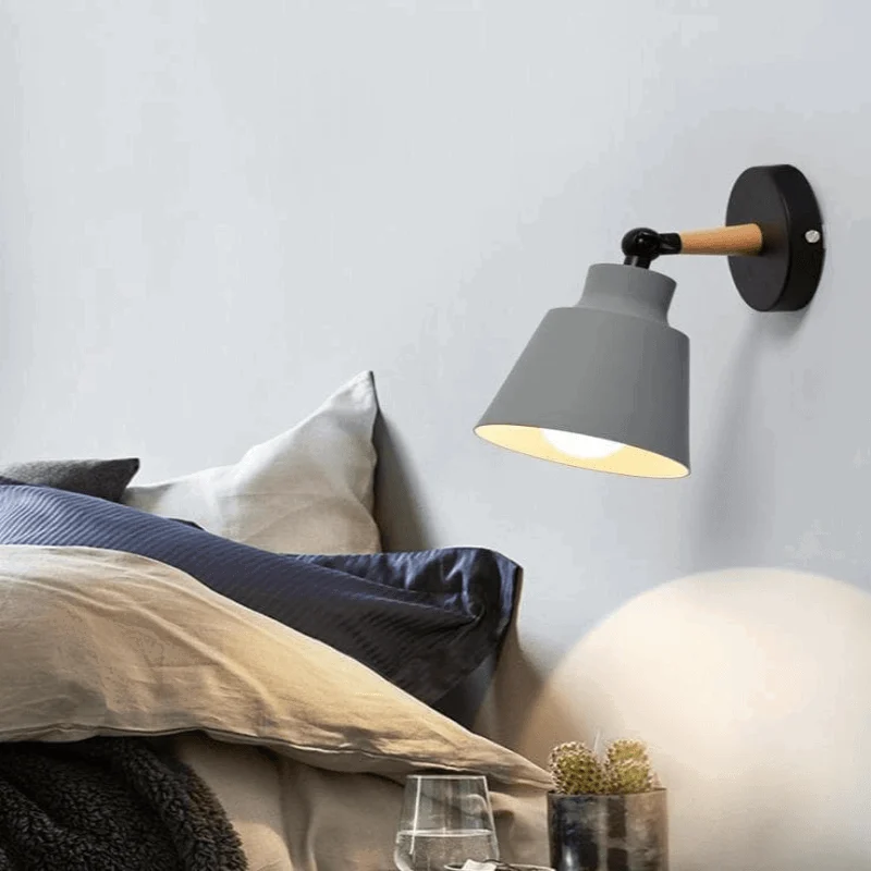 Homeko Wooden Bracket Wall Light -