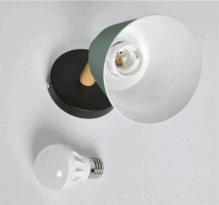 Homeko Wooden Bracket Wall Light -