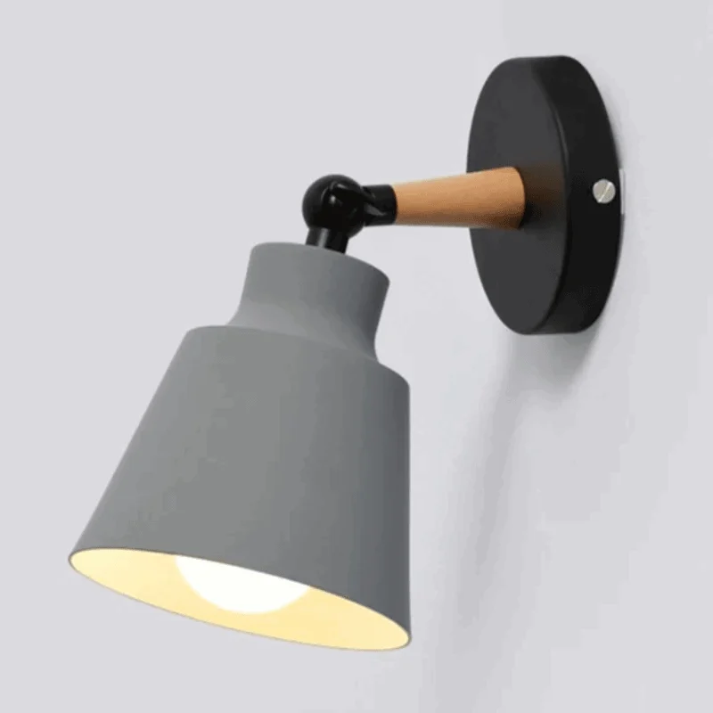Homeko Wooden Bracket Wall Light -