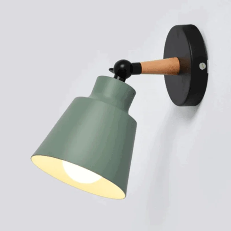 Homeko Wooden Bracket Wall Light -