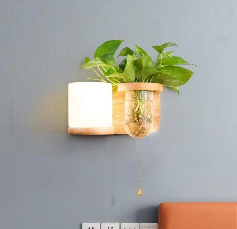 Homeko_Wooden_Planter_Wall_Lamp_-_-4293816 Homeko Wooden Planter Wall Lamp -