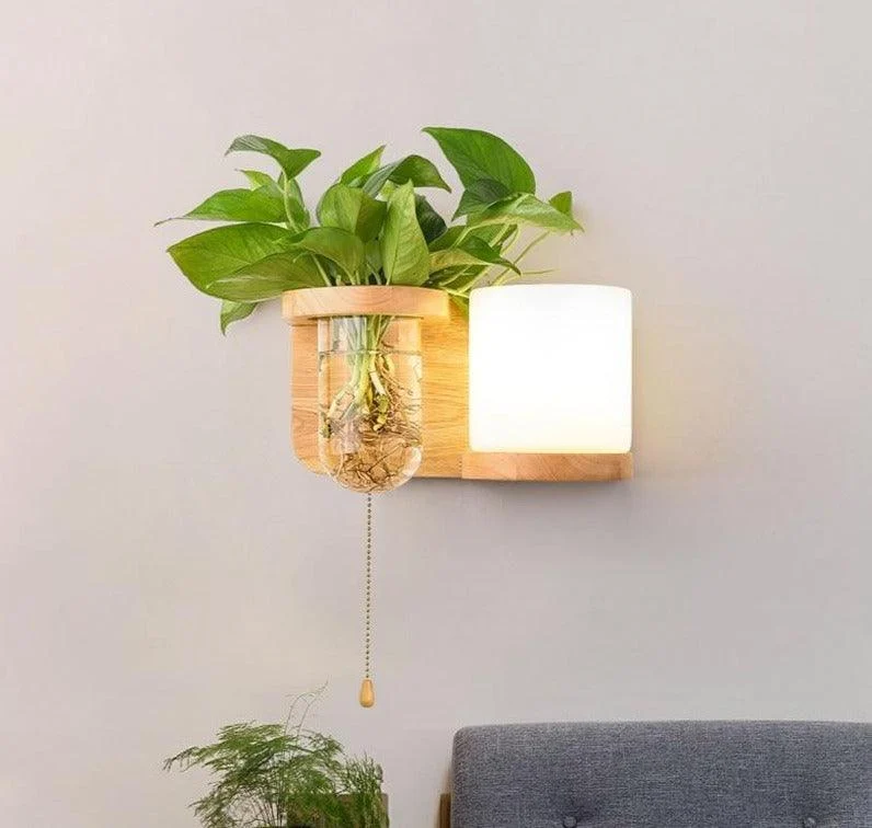 Homeko_Wooden_Planter_Wall_Lamp_-_-4293822 Homeko Wooden Planter Wall Lamp -