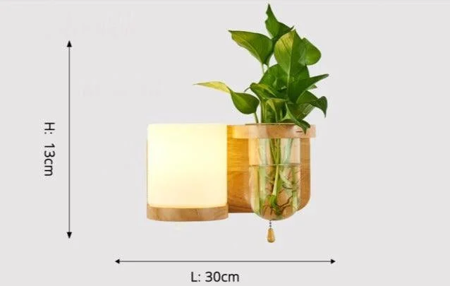 Homeko_Wooden_Planter_Wall_Lamp_-_-4293843 Homeko Wooden Planter Wall Lamp -