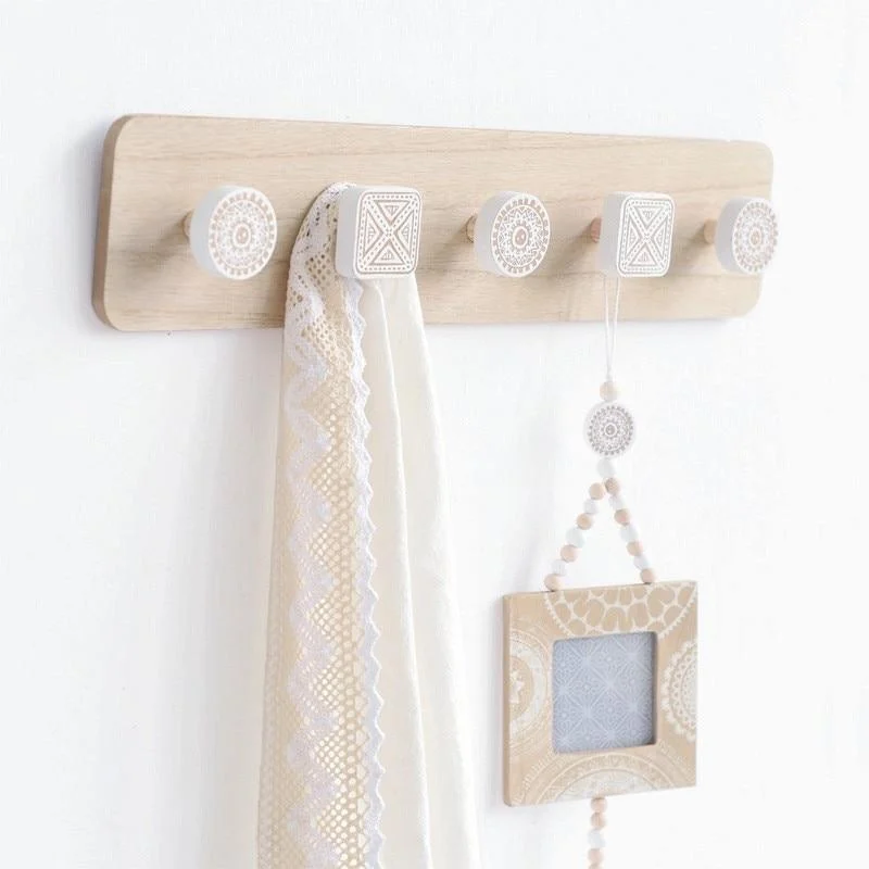 Homeko_Wooden_Wall_Mounted_Coat_Rack_with_Hooks_-_-4294022 Homeko Wooden Wall Mounted Coat Rack with Hooks -