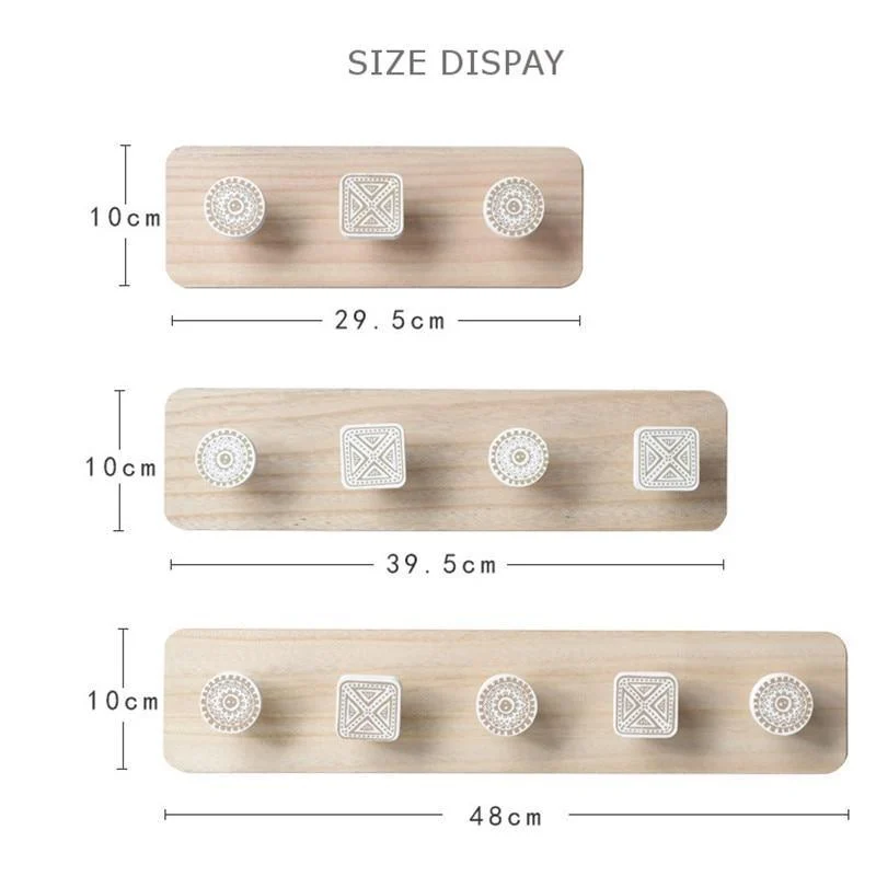 Homeko_Wooden_Wall_Mounted_Coat_Rack_with_Hooks_-_-4294026 Homeko Wooden Wall Mounted Coat Rack with Hooks -