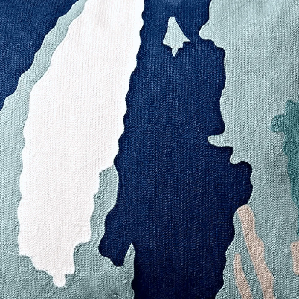 Homeko and Sky Embroidered Abstract Pillow Cover -