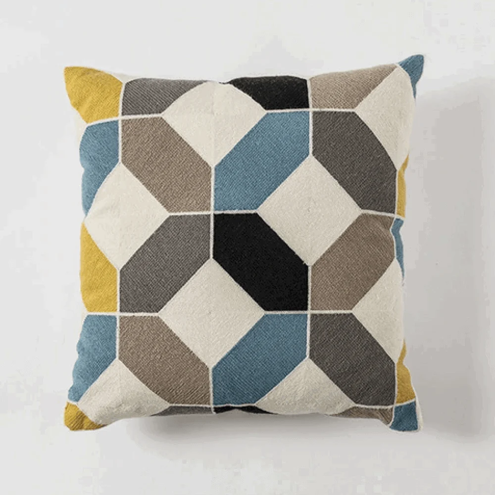 Homeko and Stripes Abstract Pillow Cover -