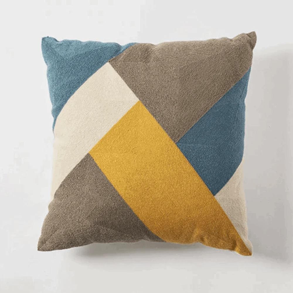 Homeko and Stripes Abstract Pillow Cover -