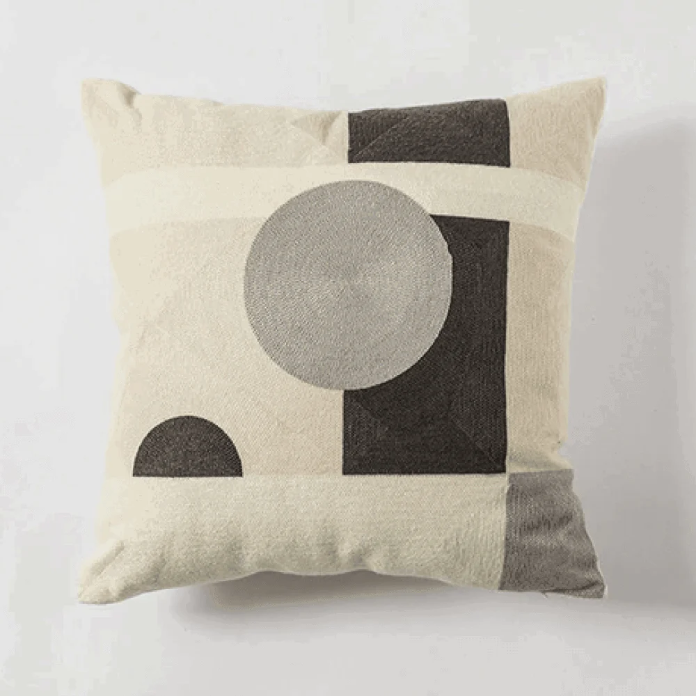Homeko and Stripes Abstract Pillow Cover -