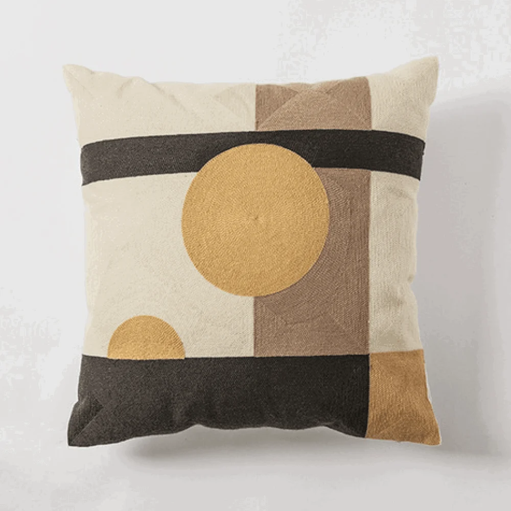 Homeko and Stripes Abstract Pillow Cover -