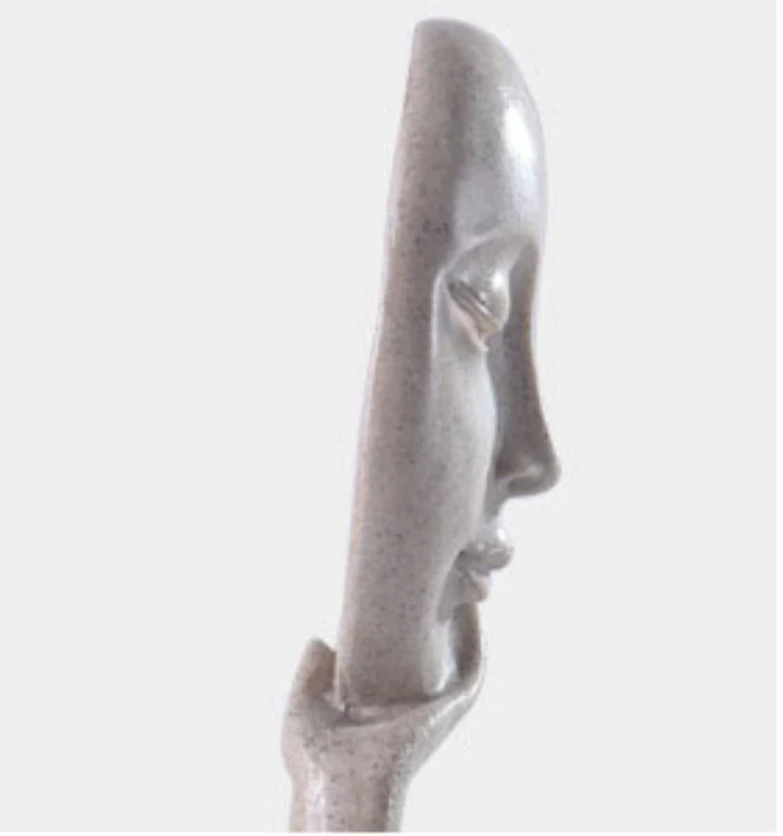 Homeko in Thought Statues -