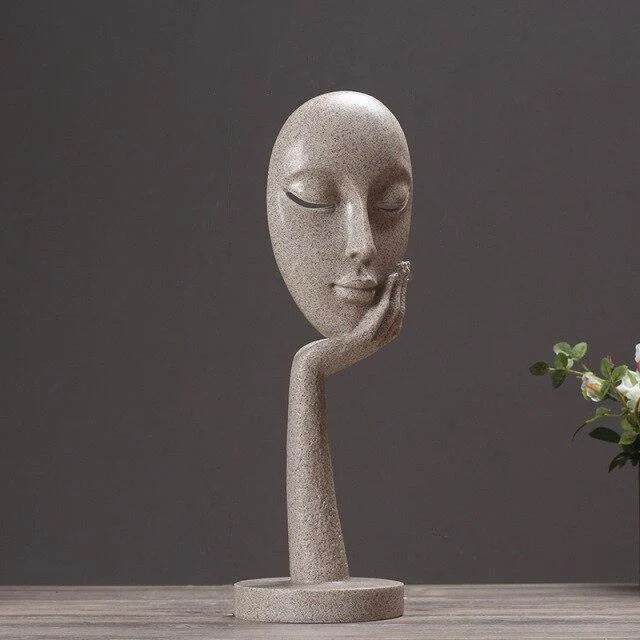 Homeko in Thought Statues -
