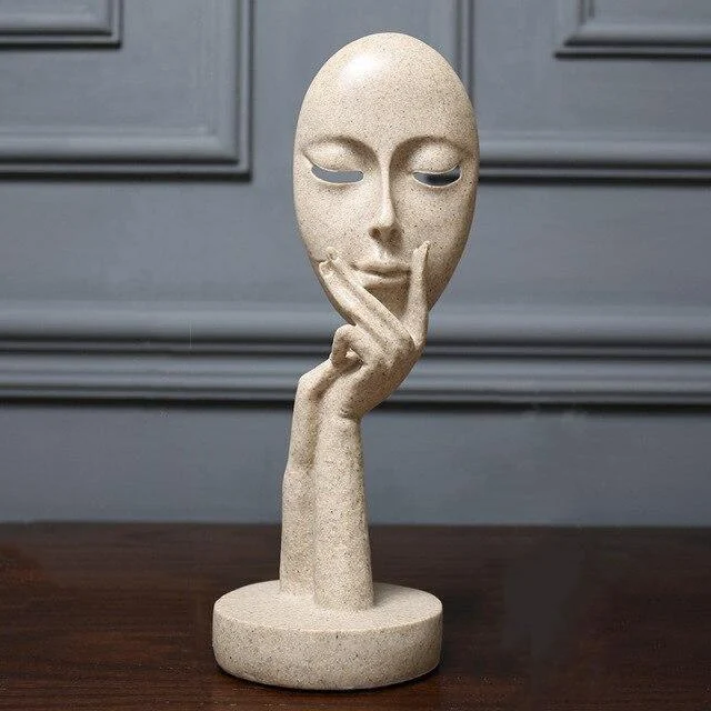 Homeko in Thought Statues -