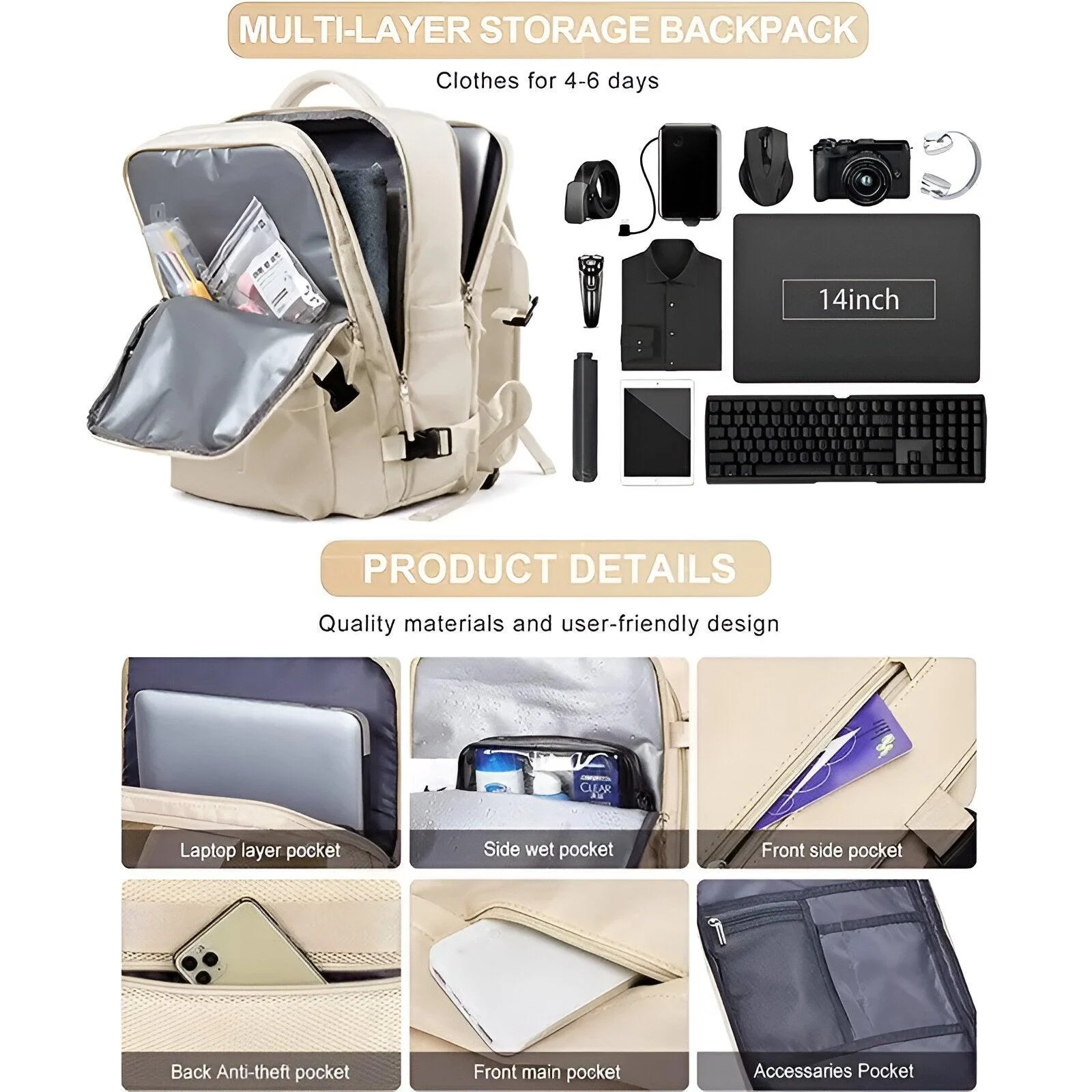 HomoraSavvyMulti-CompartmentReisetasche25 Homorasavvymulti Compartmentreisetasche25