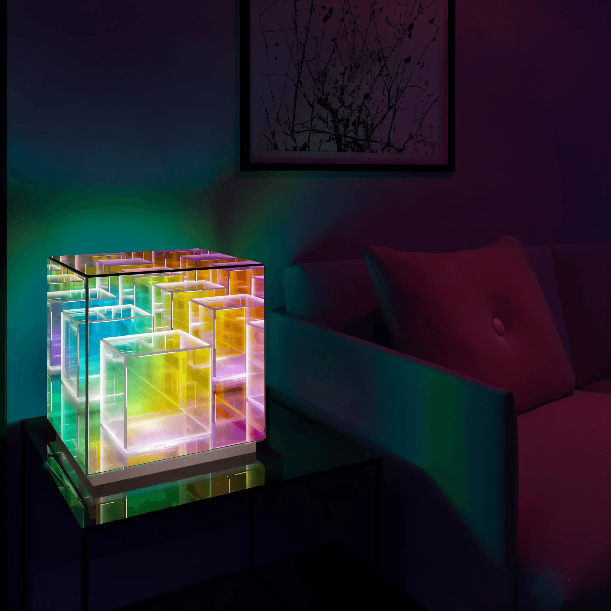 HomoraSpectra-CubeTischlampe12 Homoraspectra Cubetischlampe12