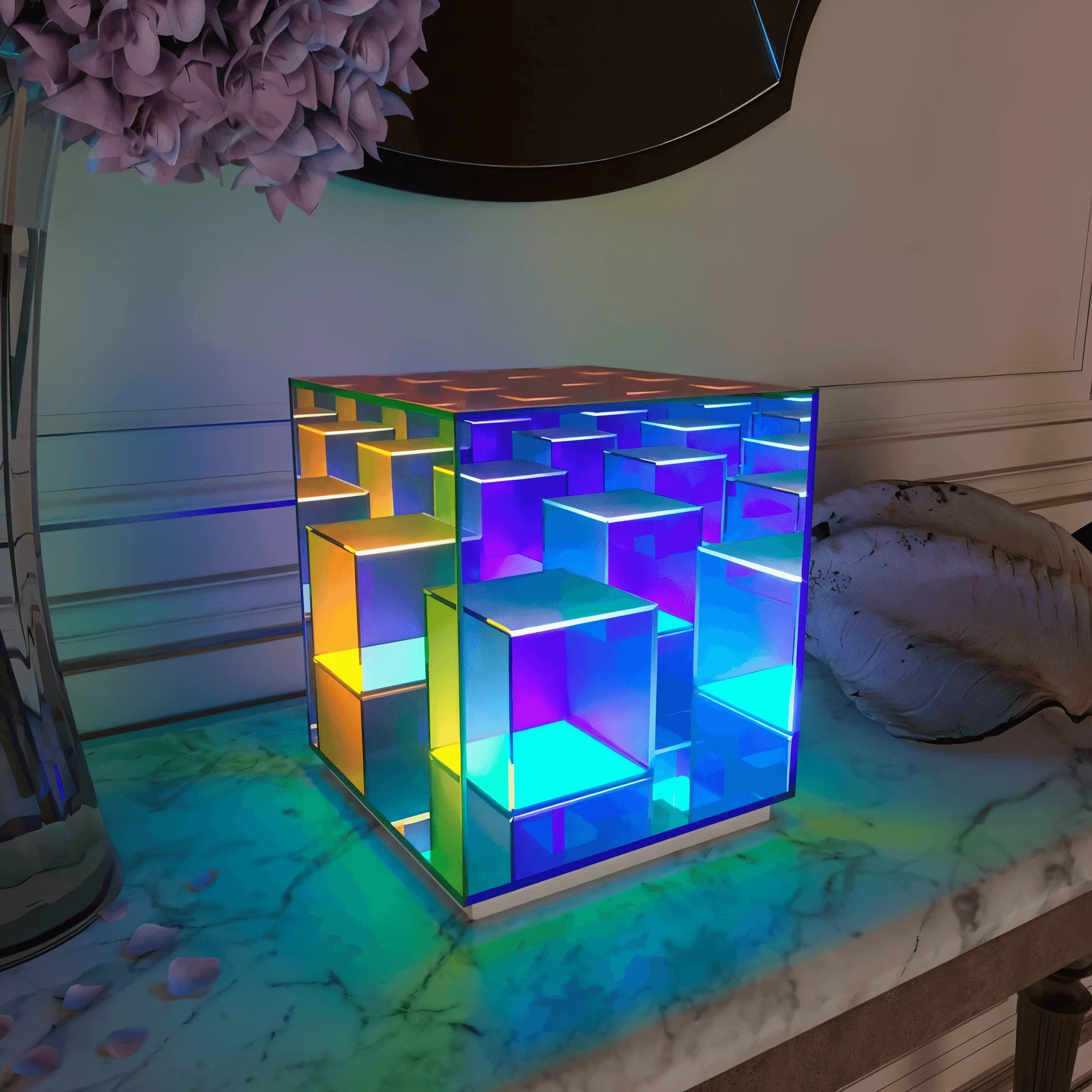 HomoraSpectra-CubeTischlampe3 Homoraspectra Cubetischlampe3