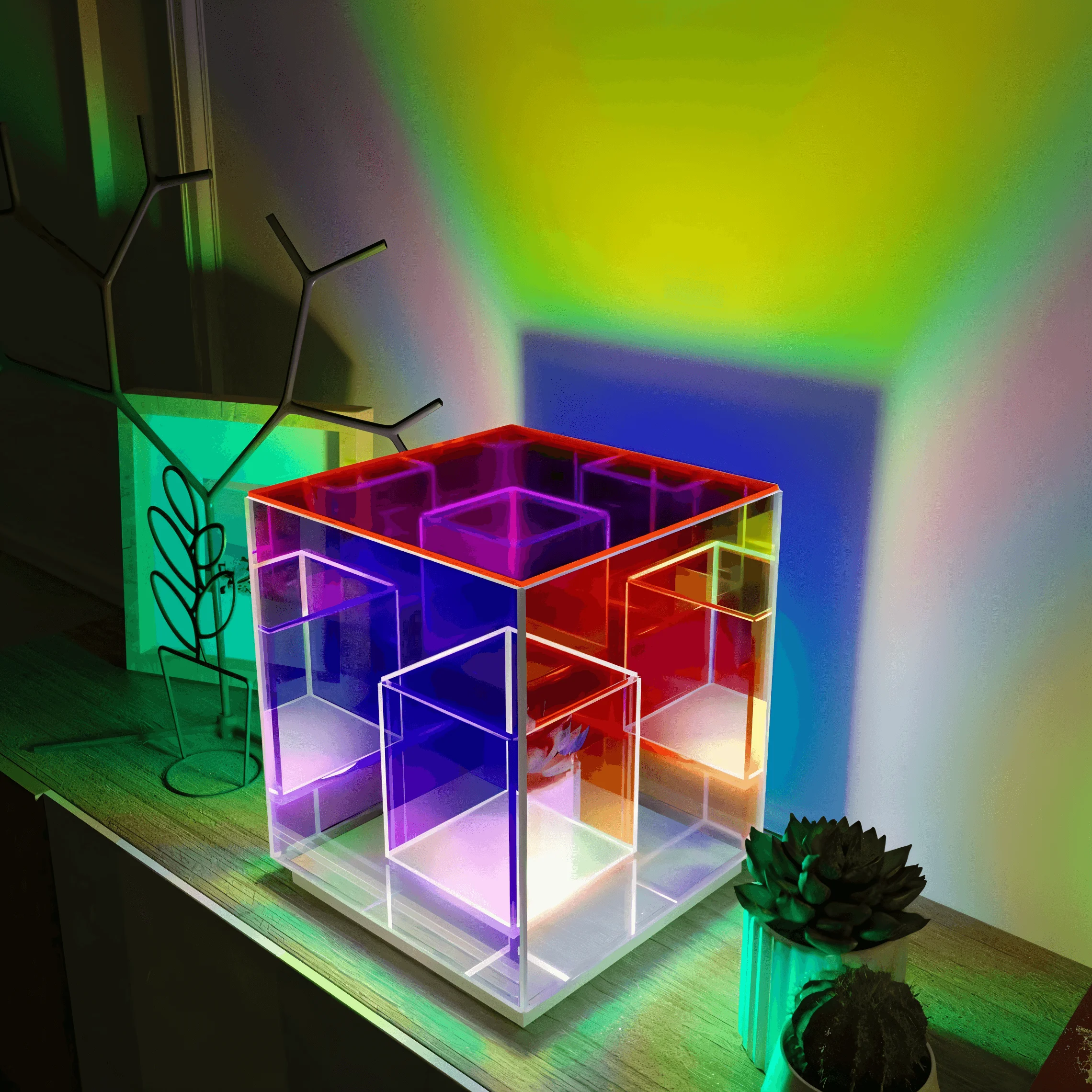 HomoraSpectra-CubeTischlampe5 Homoraspectra Cubetischlampe5