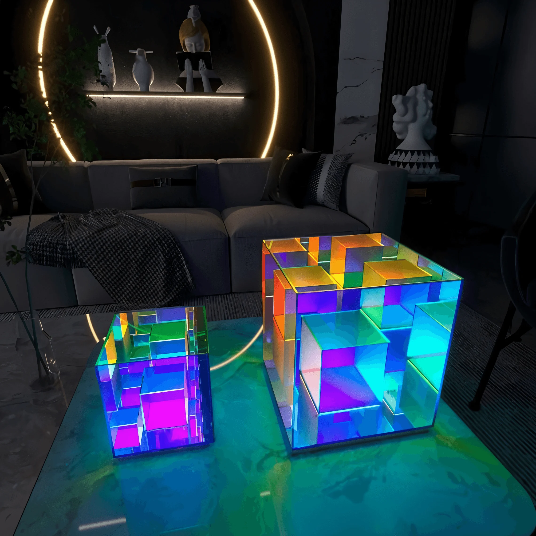 HomoraSpectra-CubeTischlampe7 Homoraspectra Cubetischlampe7