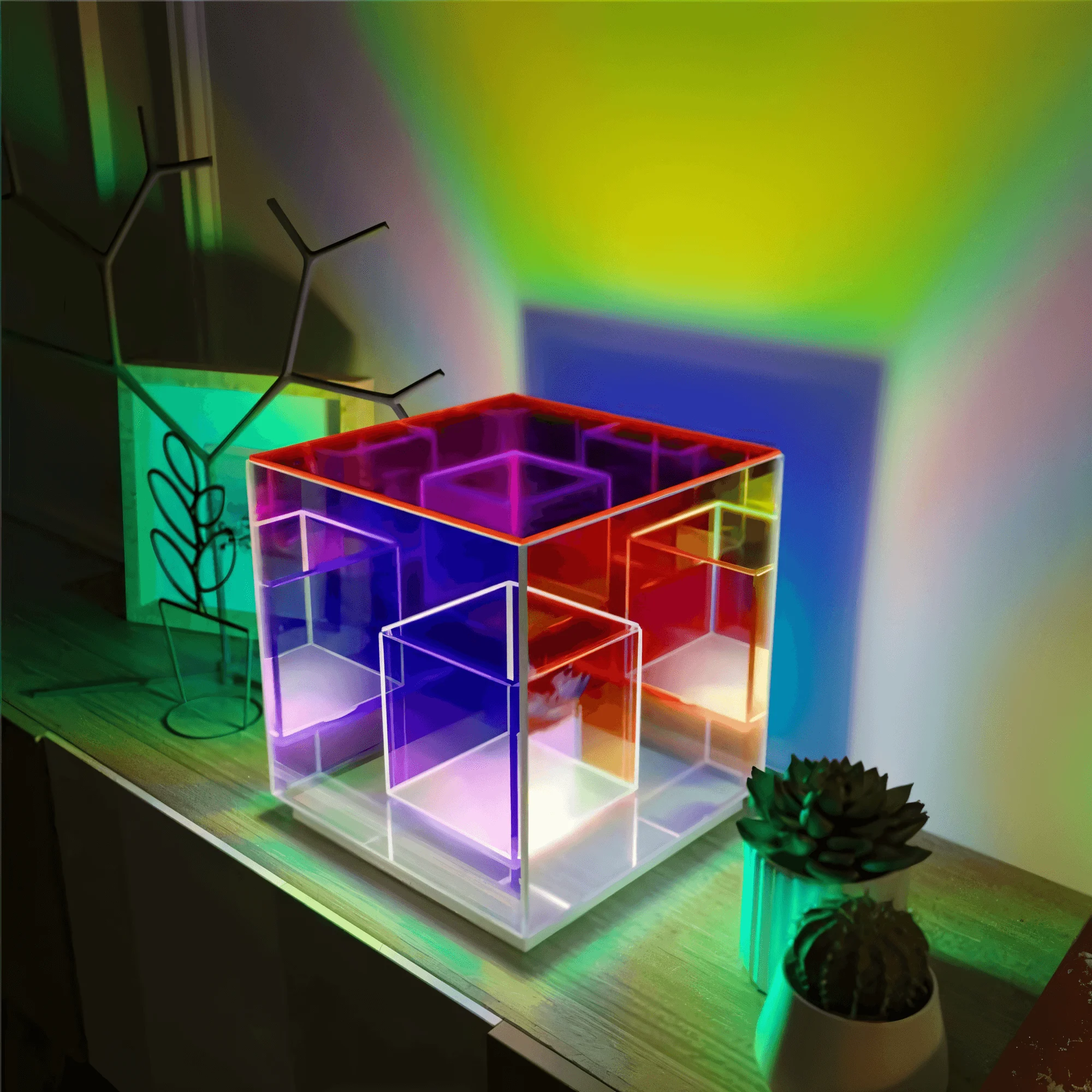 HomoraSpectra-CubeTischlampe9 Homoraspectra Cubetischlampe9