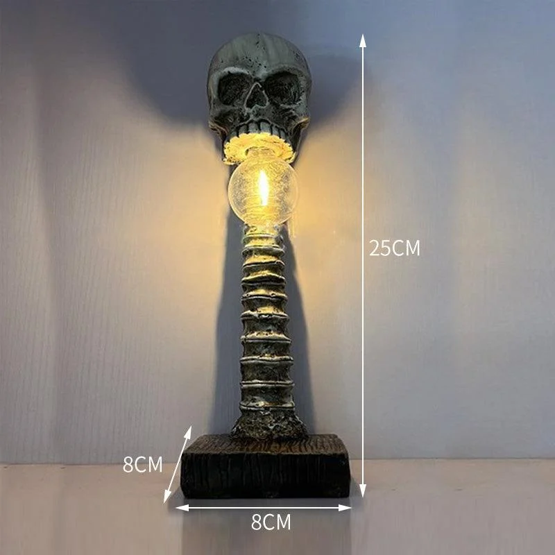 Horror_Skull_with_Spine_Lamp_-_-4297934 Horror Skull with Spine Lamp -