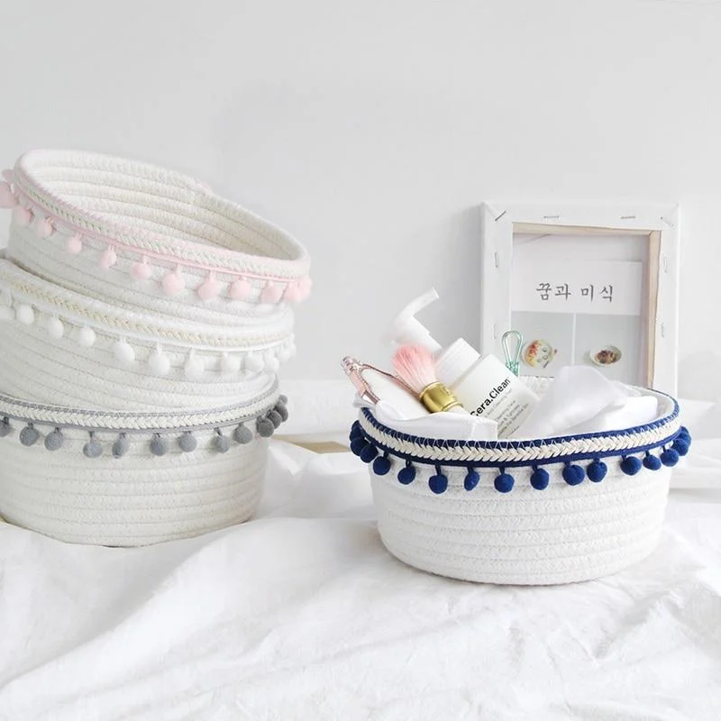 Household-White-Laundry-Basket-Unique-Woven-Wool-Ball-Storage-Basket-Home-Decoration-Cotton-Thread-Storage-Basket_35354424-47b1-40e8-9622-52be53114c5d Household White Laundry Basket Unique Woven Wool Ball Storage Basket Home Decoration Cotton Thread Storage Basket 35354424 47b1 40e8 9622 52be53114c5d