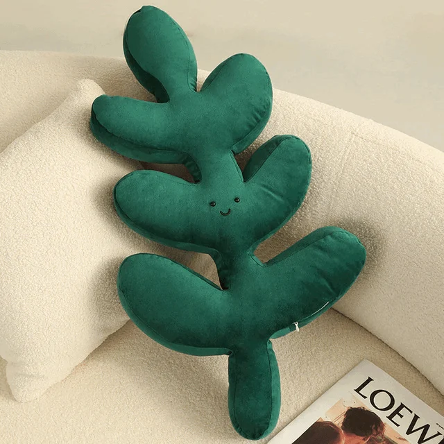 Houseplant Leaf Pillow -